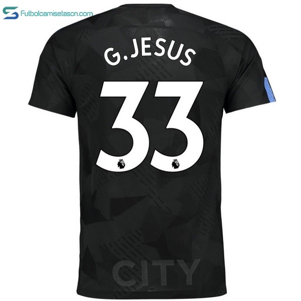 Camiseta Manchester City 3ª G.Jesus 2017/18